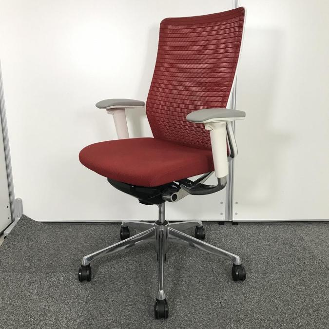 中古】コーラルメッシュ CQ85BW FSH9 オカムラ/okamura 肘付ハイバックチェア 474753 - 中古オフィス家具ならオフィスバスターズ