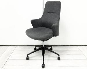 【リビングライクな空間を演出！】■オカムラ　ライブス ワークチェア（Lives Work Chair）　ダークグレー