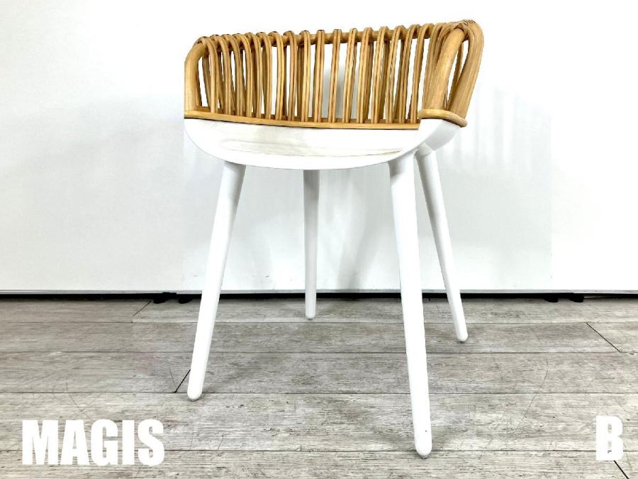 B)MAGIS / マジス　CYBORG WICKER CLUB / サイボーグ ウィッカー クラブ　アームチェア　マルセル・ワンダース　ホワイト
                        その他シリーズ
                                    中古
            