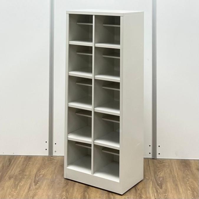 【現品限り】【レア】10人用　オープンタイプ　下駄箱　2列x5段　グレー  希少な10人用シューズボックス入荷！　多人数でご使用いただけます　10人用シューズBOX！！
                        その他シリーズ
                                    中古
            