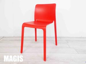 MAGIS/マジス　CHAIR FIRST チェア ファースト 　スタッキングチェア　レッド　ステファノ・ジョバンノーニ