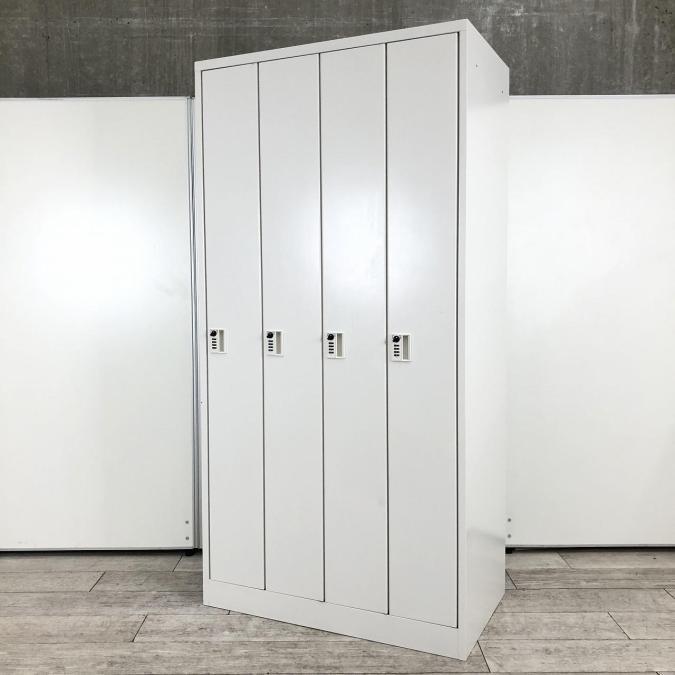 【在庫一掃セール】【シンプルな4人用ロッカー！】イトーキ　ITOKI　ロッカー　更衣　工場　オフィス　増員  　拠点開設　ダイヤル式　大分　宮崎　佐賀　長崎　鹿児島　熊本　福岡　沖縄　九州
                        W型
                                    中古
            