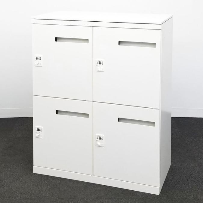 4人用メールロッカーが入荷！棚板・投入口付で便利！！ダイヤル錠式！フリアド化におすすめ！■オカムラ/レクトライン/ホワイト　※非常用キーご希望の場合は別途ご連絡ください！【在庫入替】減【A00908467】
                        レクトラインロッカー
                                    中古
            