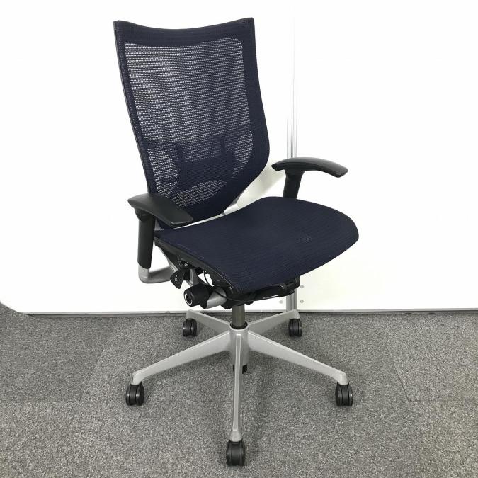 中古】バロンメッシュチェア CP85CS FDH4 オカムラ/okamura 肘付