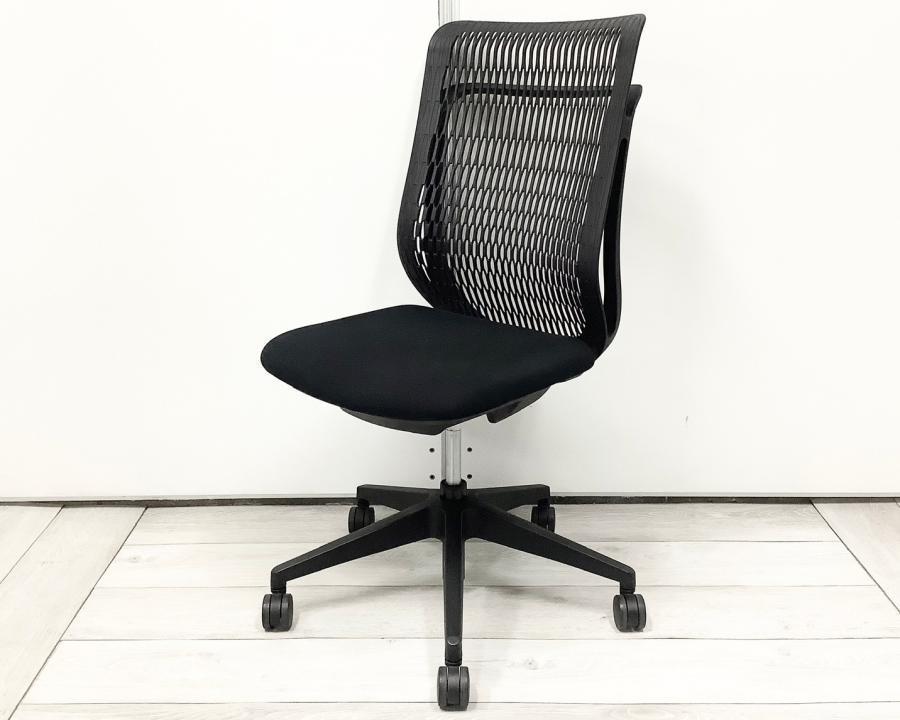 【未使用】内田洋行　ウチダ　AJチェア　ハイバック　肘なし　ブラック 中古】AJチェア ウチダ/UCHIDA 肘無ハイバックチェア 480309