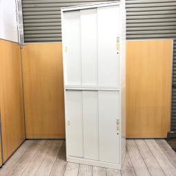 3枚引き戸の上下書庫セットが入荷！スライド扉でスペースを有効活用！　オカムラ/レクトライン/ホワイトカラー