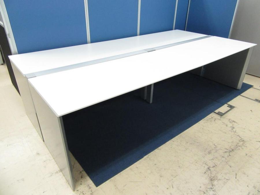 【倉庫在庫品】レイアウト変更におすすめのフリーアドレスデスク　幅2400㎜　■色：ホワイト【推奨人数：4名～】コクヨ　ワークヴィスタ　オフィスバスターズ　梅田本店
                        ワークヴィスタ
                                    中古
            