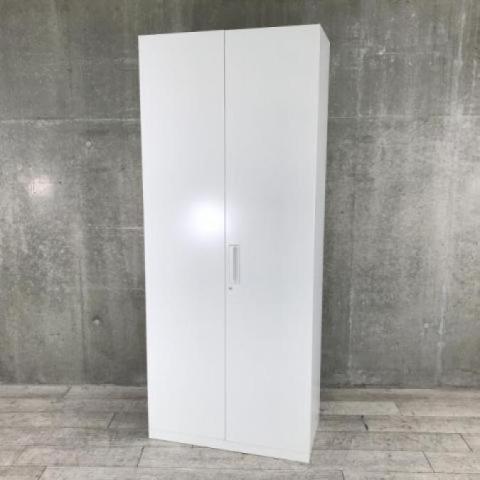 【両開きキャビネットの定番！ホワイトカラーの1本ものタイプ！人気ダントツの６段両開き】■コクヨ（KOKUYO）　エディア（EDIA）シリーズ　両開き　ハイキャビネット　■ホワイト　■シリンダー錠