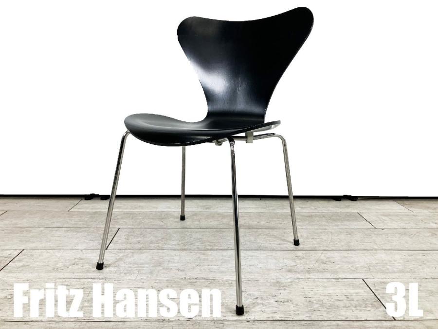 ３L）Fritz Hansen/フリッツハンセン　セブンチェア　ラッカーブラック　北欧　ヤコブセン
                        セブンチェア
                                    中古
            