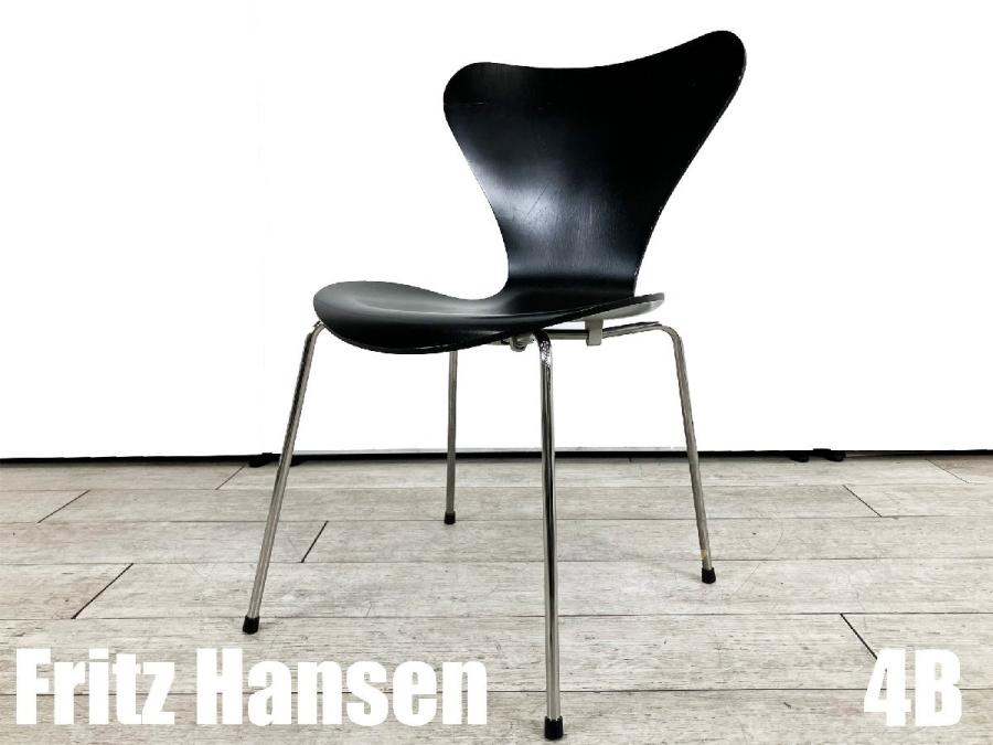 4B）Fritz Hansen/フリッツハンセン　セブンチェア　ラッカーブラック　北欧　ヤコブセン
                        セブンチェア
                                    中古
            