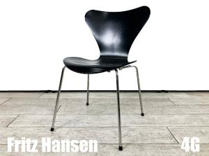 ４G）Fritz Hansen/フリッツハンセン　セブンチェア　ラッカーブラック　北欧　ヤコブセン