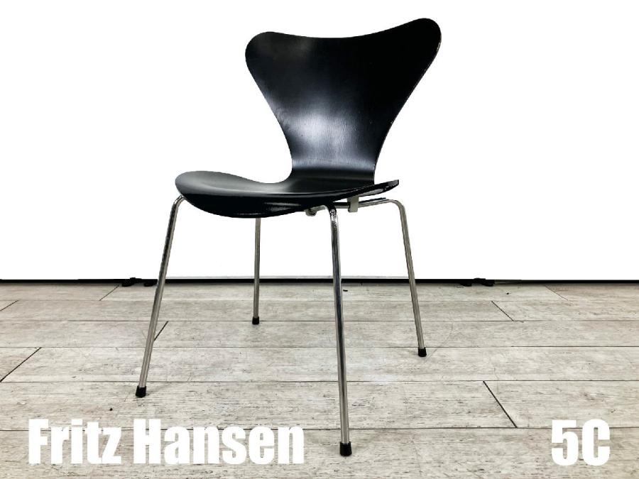 ５C）Fritz Hansen/フリッツハンセン　セブンチェア　ラッカーブラック　北欧　ヤコブセン
                        セブンチェア
                                    中古
            