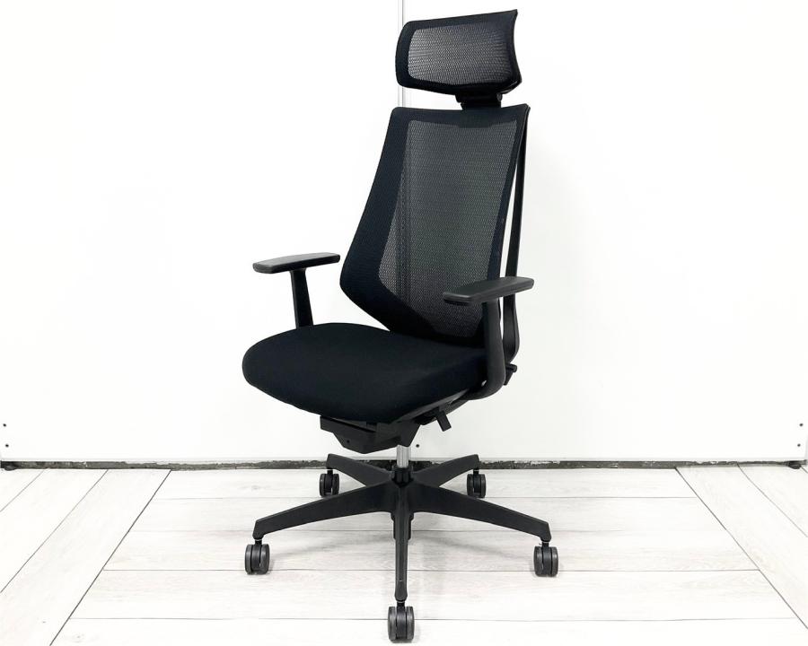 中古】デュオラ メッシュ コクヨ/KOKUYO 肘付ハイバックチェア