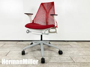 HermanMiller/ハーマンミラー　セイルチェア　レッド　前傾機能付き