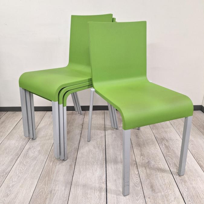 展示品　vitra 03 ゼロスリー　スタッキングダイニングチェア　4脚セット 展示品 vitra 03 ゼロスリー スタッキングダイニングチェア 4脚