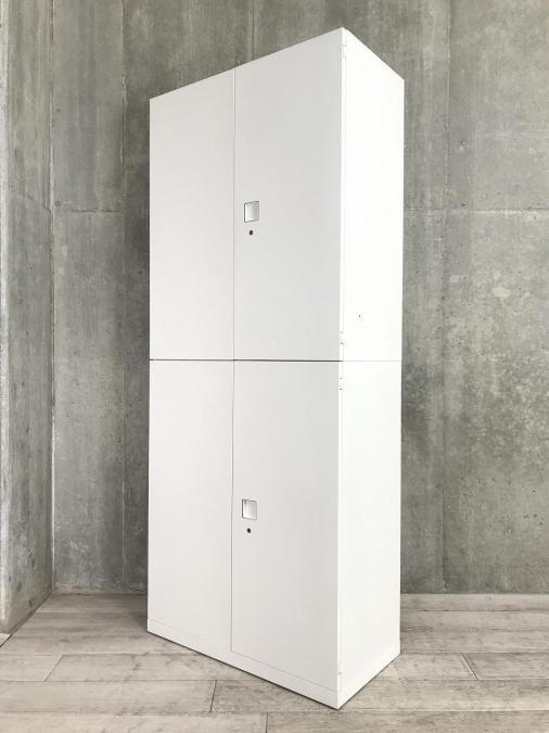 【コレ1台でオフィス書類をスッキリ整理できます！】■オカムラ製　上下両開き書庫セット　ホワイト　 ■高品質で安心のスチールキャビネット！
                        レクトライン
                                    中古
            