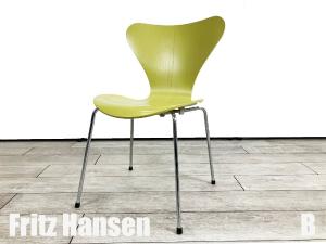 B)Fritz Hansen/フリッツハンセン　セブンチェア　ライム　カラードアッシュ　北欧　ヤコブセン