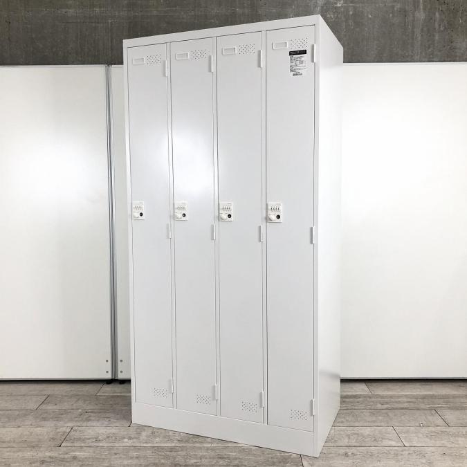 【関西倉庫在庫】コクヨ製　4人用ロッカー　LKシリーズ　更衣用ロッカー　ホワイト　ダイヤル錠のため、カギの持ち運び不要！　【弊社使用欄：A00983666】
                        LKロッカー
                                    中古
            