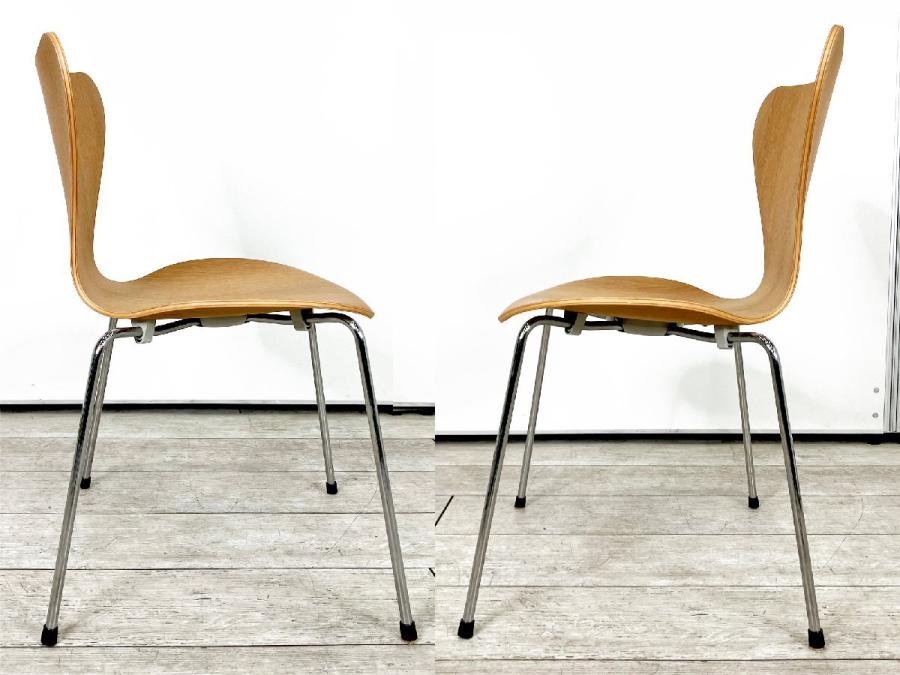 Fritz Hansen フリッツハンセン セブンチェア スタッキングチェア ① 中古】セブンチェア フリッツハンセン スタッキングチェア