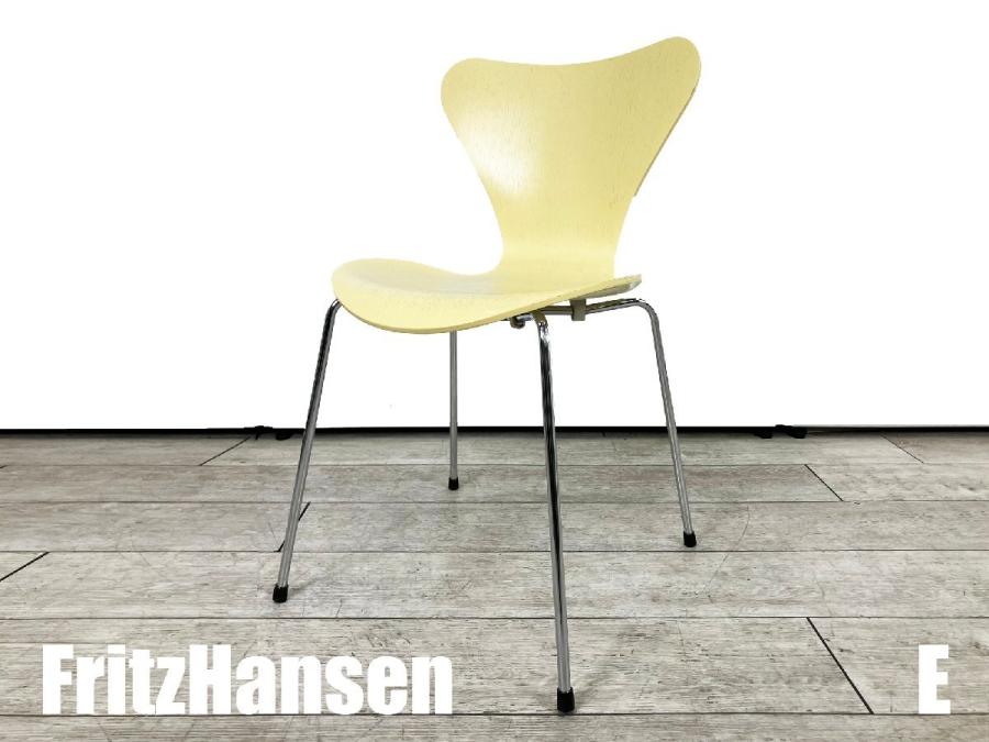 E)Fritz Hansen/フリッツハンセン　セブンチェア　ライトイエロー　カラードアッシュ　北欧　ヤコブセン
                        セブンチェア
                                    中古
            