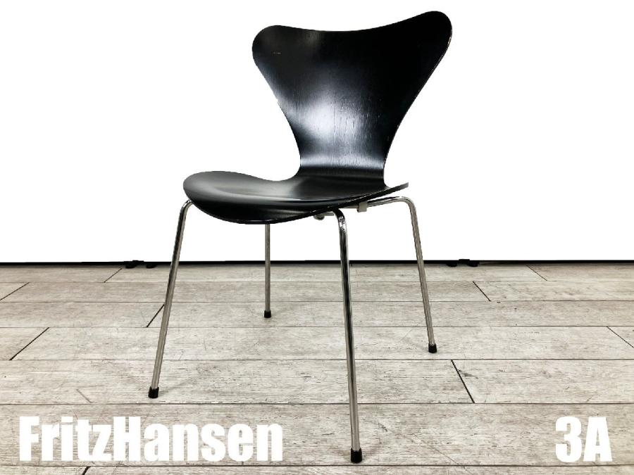 3A）Fritz Hansen/フリッツハンセン　セブンチェア　ラッカーブラック　北欧　ヤコブセン
                        セブンチェア
                                    中古
            