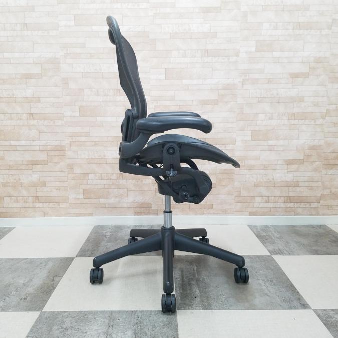 [送料込み]ハーマンミラーアーロンチェア(肘付ハイバックチェア) 中古】アーロンチェア Herman Miller/ハーマンミラー 肘付