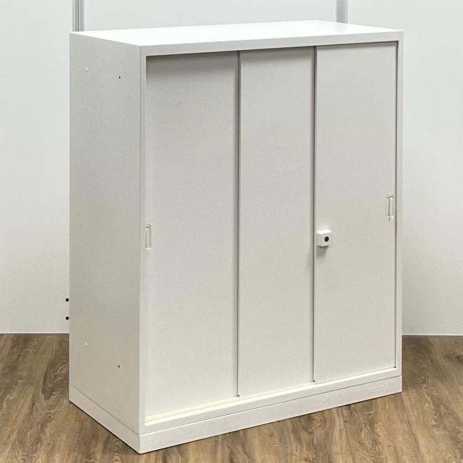 【中古】レクトライン オカムラ/okamura ローキャビネット／引き違い 489797 - 中古オフィス家具ならオフィスバスターズ