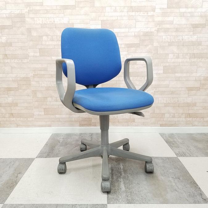 OKAMURA オカムラ デスクチェア オフィスチェア OAチェア 青
