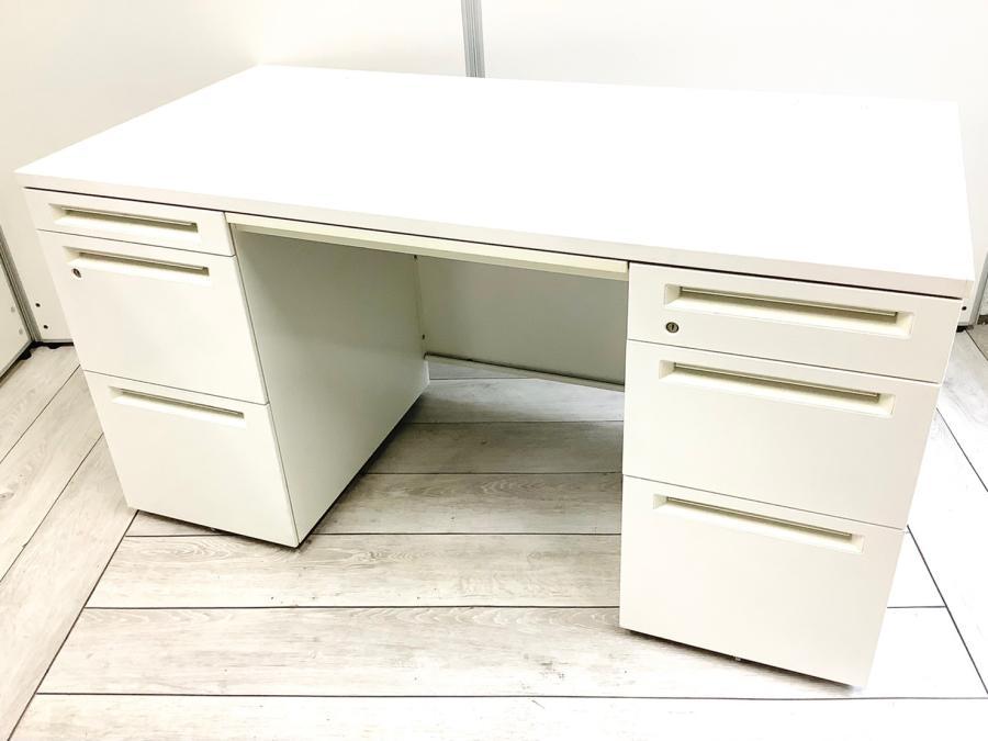 【在庫入替セール品】【定価約15万円】【ホワイトカラー人気シリーズ商品！！両袖机の入荷です！】■オカムラ製　アドバンス　両袖机
                        アドバンス
                                    中古
            