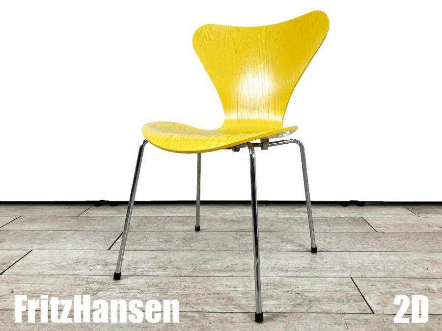 ２D)Fritz Hansen/フリッツハンセン　セブンチェア　イエロー　カラードアッシュ　北欧　ヤコブセン
                        セブンチェア
                                    中古
            