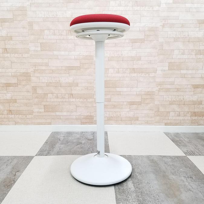 【「座る」と「立つ」のいいとこ取り！】■オカムラ（okamura）　ピルエット　カウンターチェア　スツール　■レッド　シェル：ホワイト【高さ調節可能なパーチングスツール！】
                        ピルエット
                                    中古
            