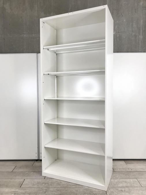 【出し入れしやすい！大容量オープンキャビネット！よく使う資料やカタログ収納にオススメ！】■オカムラ製　オープン書庫　ハイキャビネット　■ホワイト　■W900×D450×H2150mm
                        レクトライン
                                    中古
            