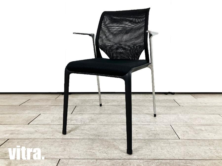 超爆安 中古】メダスリム vitra/ヴィトラ 493901 ミーティングチェア ダイニングチェア