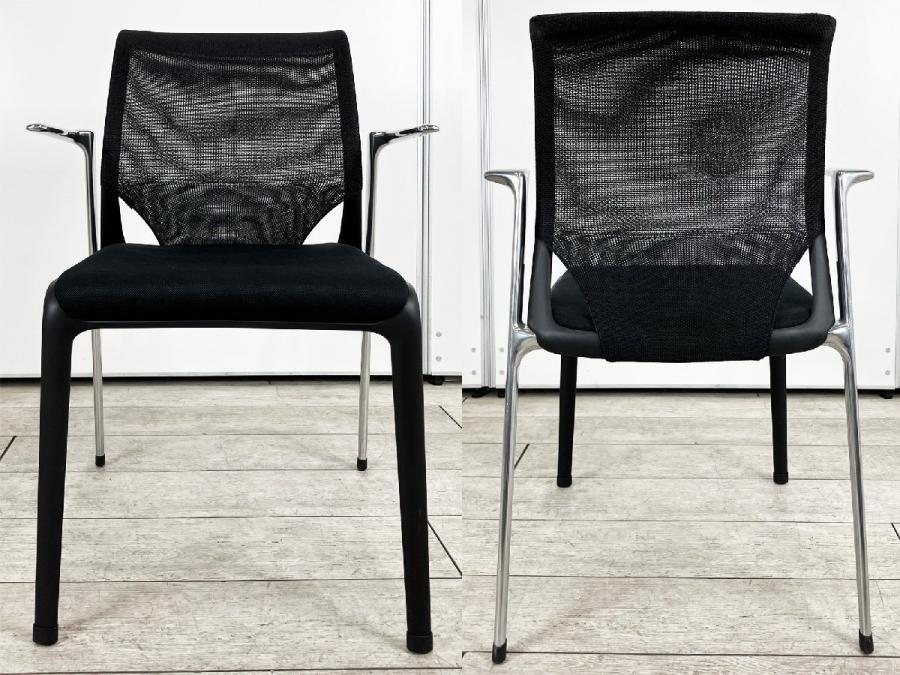 レビュー高評価の商品!の商品をすべて 中古】メダスリム 493901 ミーティングチェア vitra/ヴィトラ ダイニングチェア