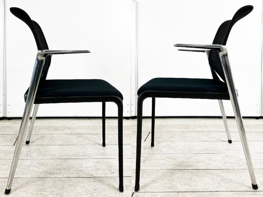 ファッション人気ブランドランキング 中古】メダスリム vitra/ヴィトラ ミーティングチェア 493901 ダイニングチェア