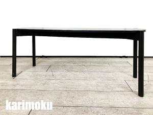 KARIMOKU NEW STANDARD / カリモク ニュースタンダード　CASTOR DINING BENCHキャストール ダイニングベンチ　KNS　北欧　ブラック