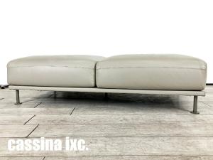 cassina ixc./カッシーナ・イクスシー　テーマ ２Pベンチ　ピエロ・リッソーニ　ミニマルデザイン