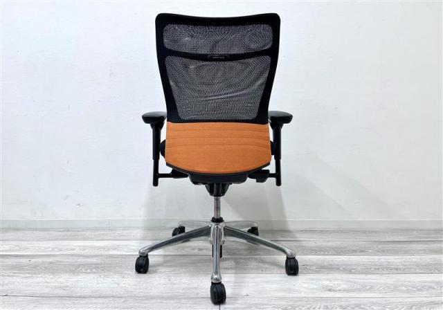 【中古】フィーゴメッシュチェア オカムラ/okamura 肘無ミドルバックチェア 494866