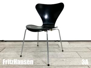 ３A）Fritz Hansen/フリッツハンセン　セブンチェア　ラッカーブラック　北欧　ヤコブセン