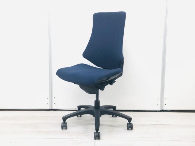 【中古】エフクロス イトーキ/ITOKI 肘無ハイバックチェア 496015