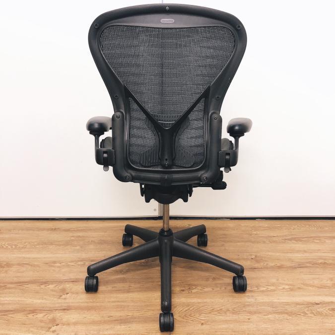 [送料込み]ハーマンミラーアーロンチェア(肘付ハイバックチェア) 中古】アーロンチェア Herman Miller/ハーマンミラー 肘付