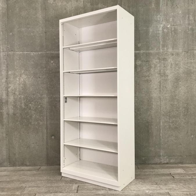 【大容量収納のキャビネット！扉なしのため出し入れしやすい！】■イトーキ(ITOKI)製　シンライン　オープン書庫　ハイキャビネット　H2150mm　■ホワイト　 ■ベース付
                        シンライン
                                    中古
            