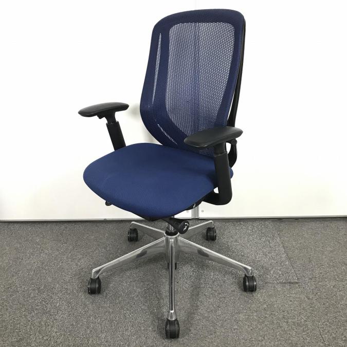 【A00994482】【三次元曲面が身体にフィット！前傾チルト機能付き大人気メッシュチェア！】■オカムラ（okamura）　シルフィチェア（Sylphy）　肘付きハイバック　■背面メッシュ　■可動肘　■ブルー/ブラックシェル【IB】
                        シルフィーメッシュ
                                    中古
            