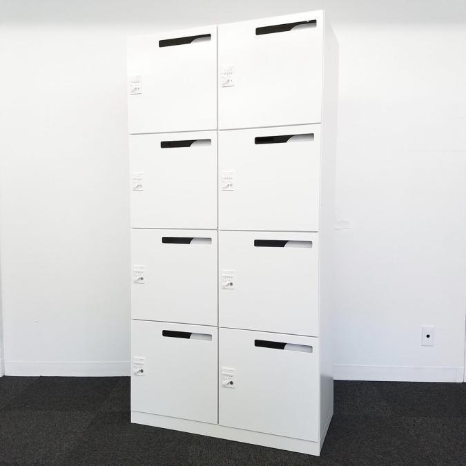 コクヨの8人用パーソナルロッカー入荷！■キーレスな便利なダイヤル錠■投函口有り■ダイヤル検索キー（非常解除キー）は別売り【関東倉庫在庫品】
                        エディアロッカー
                                    中古
            