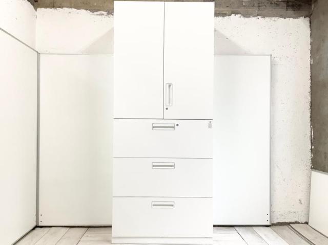 中古】エディア コクヨ/KOKUYO ハイキャビネット／両開き＋3段ラテラル 499525 - 中古オフィス家具ならオフィスバスターズ
