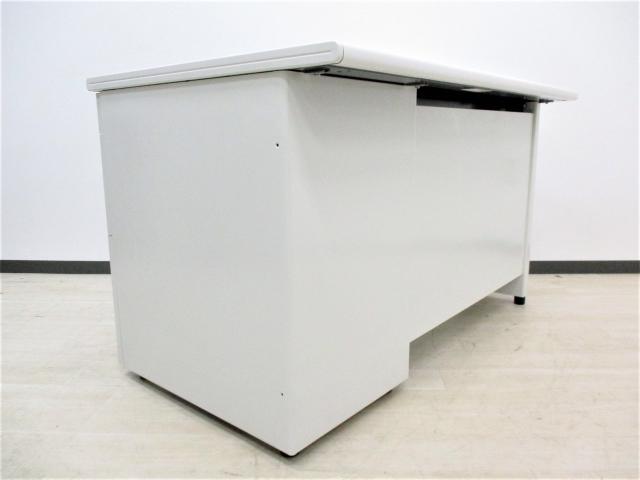 プラス フラットライン 147片袖机〔3段袖、ホワイト天板〕 | 中古オフィス家具なら埼玉の【アズマヤ】