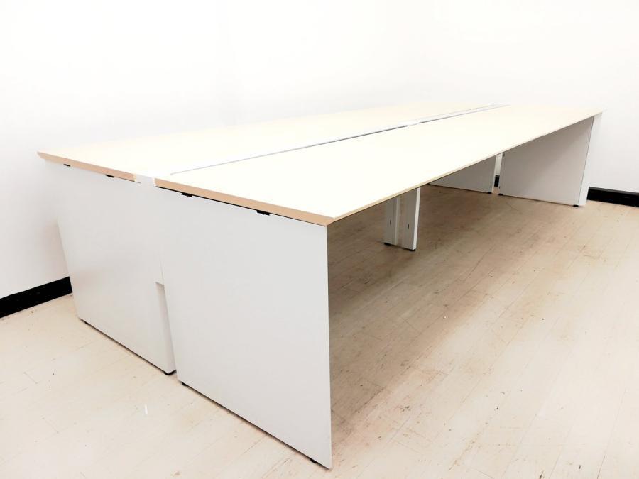 【倉庫在庫品】【フリーアドレスデスク】/コクヨ製・ワークヴィスタ製・大人数用デスク・事務机・ナチュラル　2400×1400
                        ワークヴィスタ
                                    中古
            