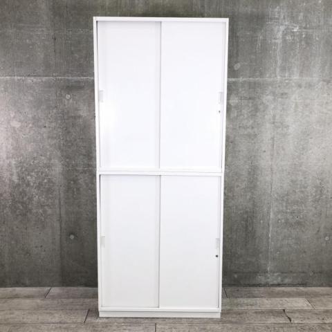 【送料無料 東京地区限定】 ４台セット イトーキ シンライン 上下書庫 カギ付き書庫 鍵付き書庫 両開きキャビネット ラテラルキャビネット 収納庫  保管庫 スチールキャビネット 上下セット書庫 WE 国産