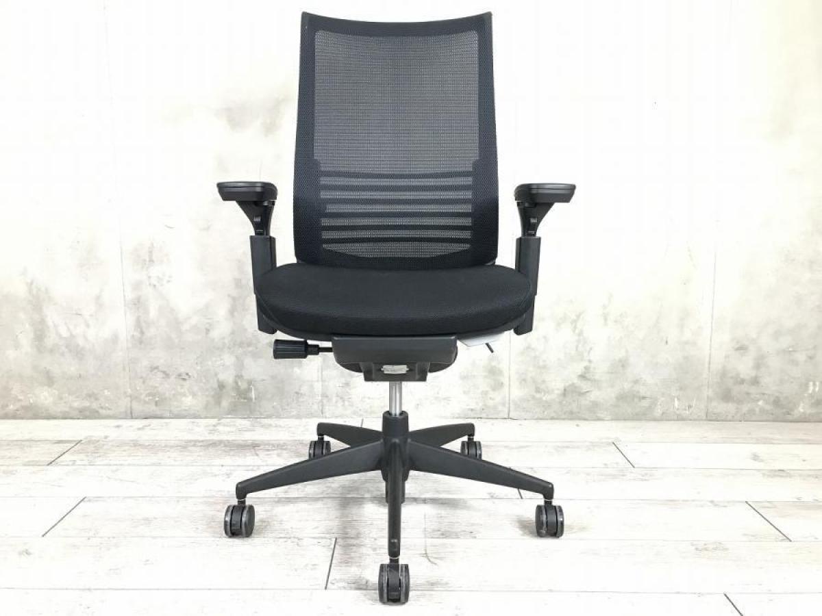 中古】ベゼル アルミポリッシュ コクヨ/KOKUYO 肘付ハイバックチェア 501554 - 中古オフィス家具ならオフィスバスターズ