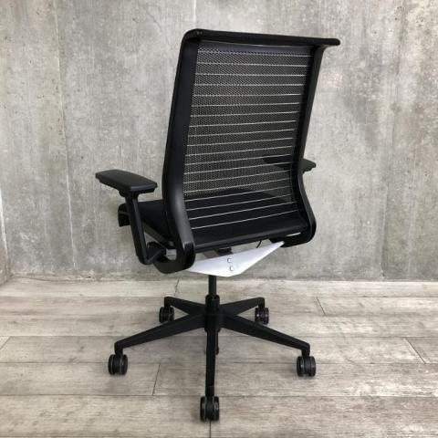 T838) Steelcase シンクチェア THK-13101 メッシュ アームチェア ハイバックチェア スチールケース PC パソコン 細